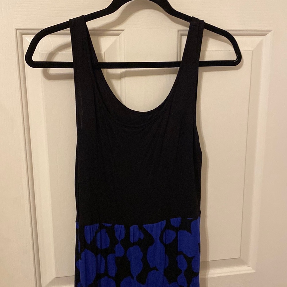 Royal Blue/Black Maxi Dress